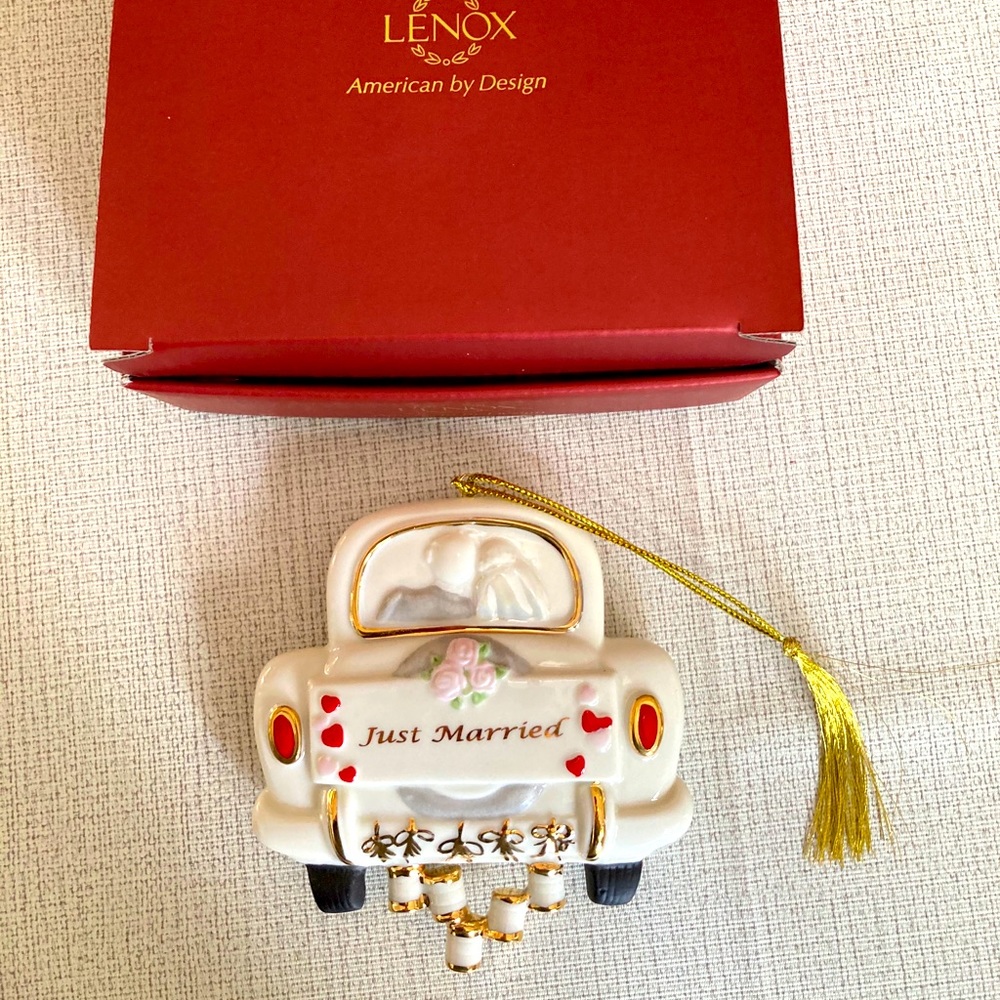 Lenox - Just Married Christmas Ornament